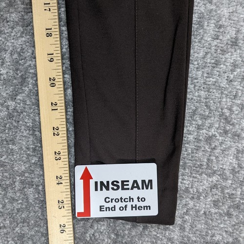 J. Jill Ponte Leggings Women Size S Inseam 25.5" Mid-Rise Skinny Chocolate Brown - Picture 10 of 10