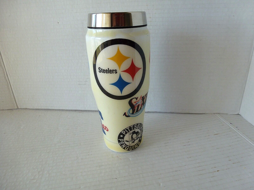 VTG Thermos 16Oz Philadelphia 76ers Penguins Phillies Steelers insulated Tumbler - Picture 2 of 14