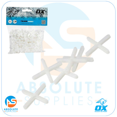 OX Tools OX-T160905 Handel kreuzförmige Fliesenabstandshalter - 5 mm (250 Stück)