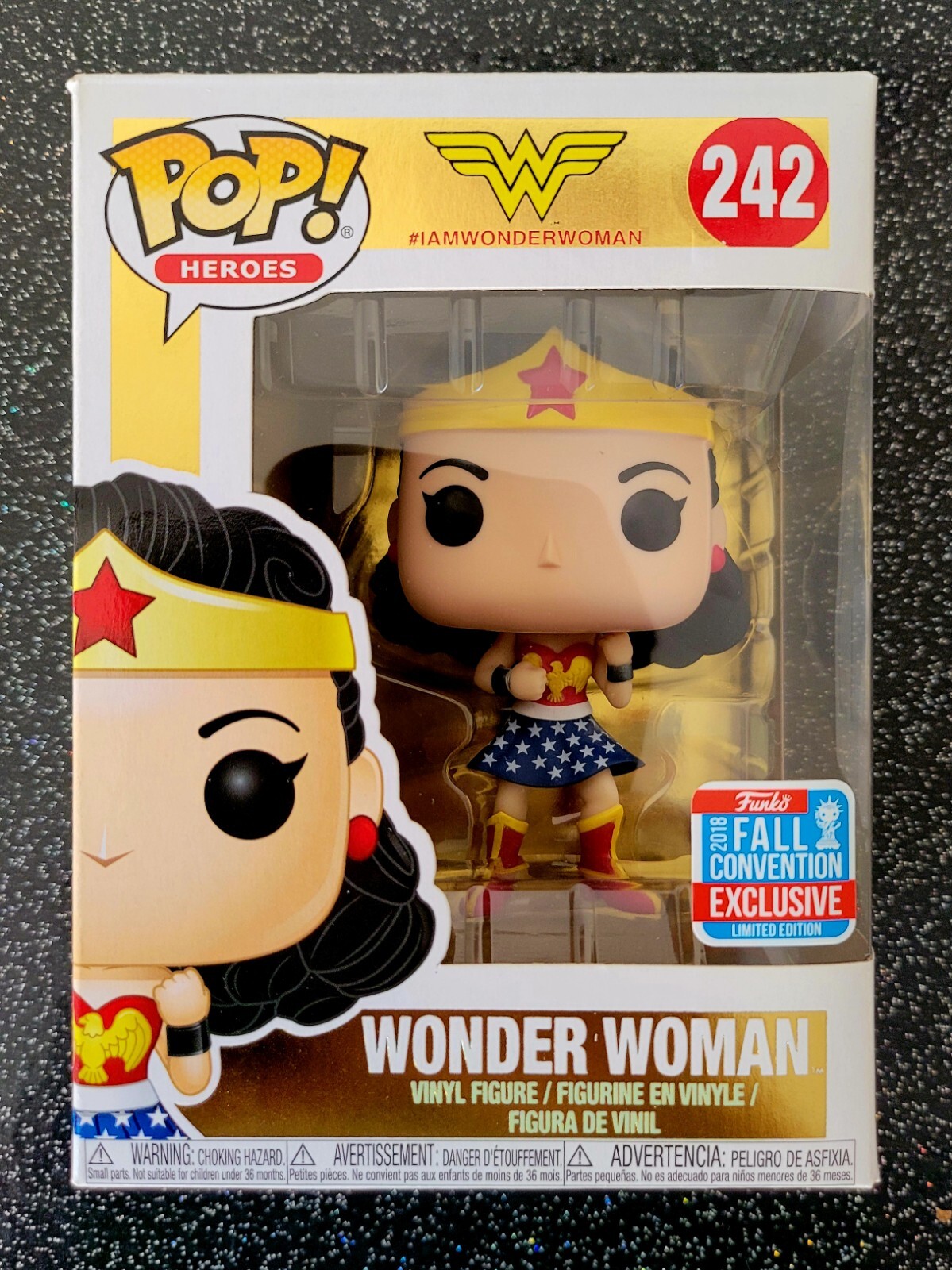 Wonder Woman (Primera Aparición) - Dc 2018 Nycc Con Funko Pop 242 ¡Pop! Vinilo