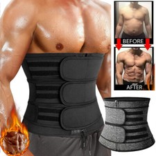 Men Body Shaper Waist Trainer Sauna Sweat Belt Weight Loss Abdomen Fat Burner