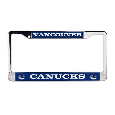 Vancouver Canucks NHL 3D Polyurethane Chrome License Plate Frame for Car-Truck