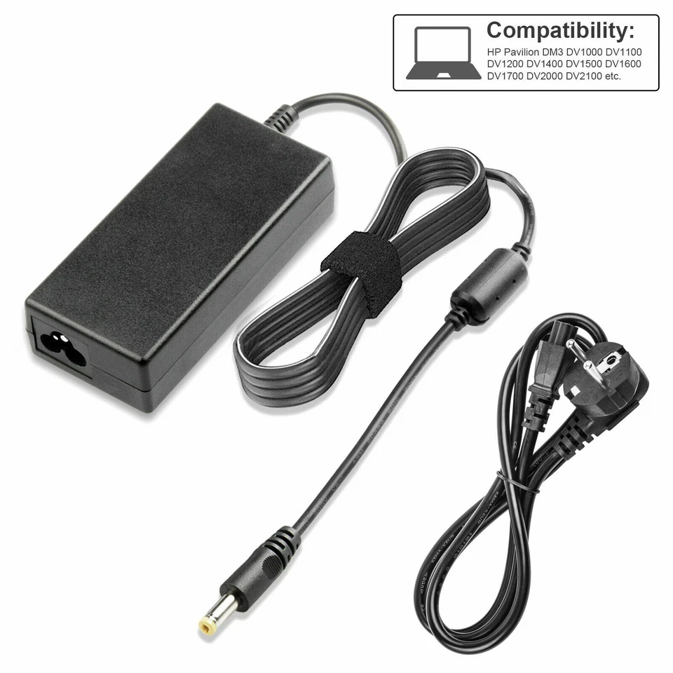 18,5V 3,5A 65W Netzteil Ladegerät für HP 530 550 620 625 Serie Laptop Notobook - Bild 2 von 4