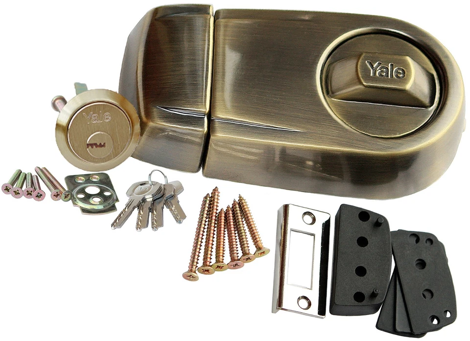 Kastenschloss Zusatzschloss Türzusatzschloss Türschloss 50/60 Drehknauf Yale - Bild 3 von 4