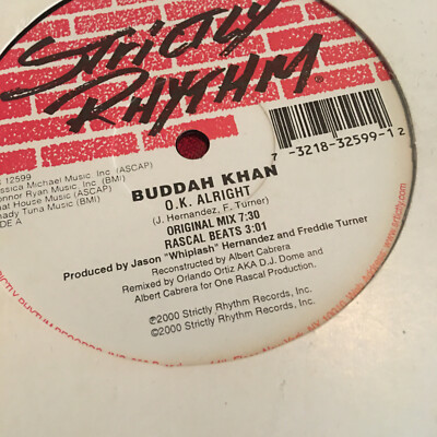 BUDDAH KHAN - O.K. IT'S ALRIGHT - 12'' NMINT 2000 1ST PRESS ALBERT CABRERA MIX