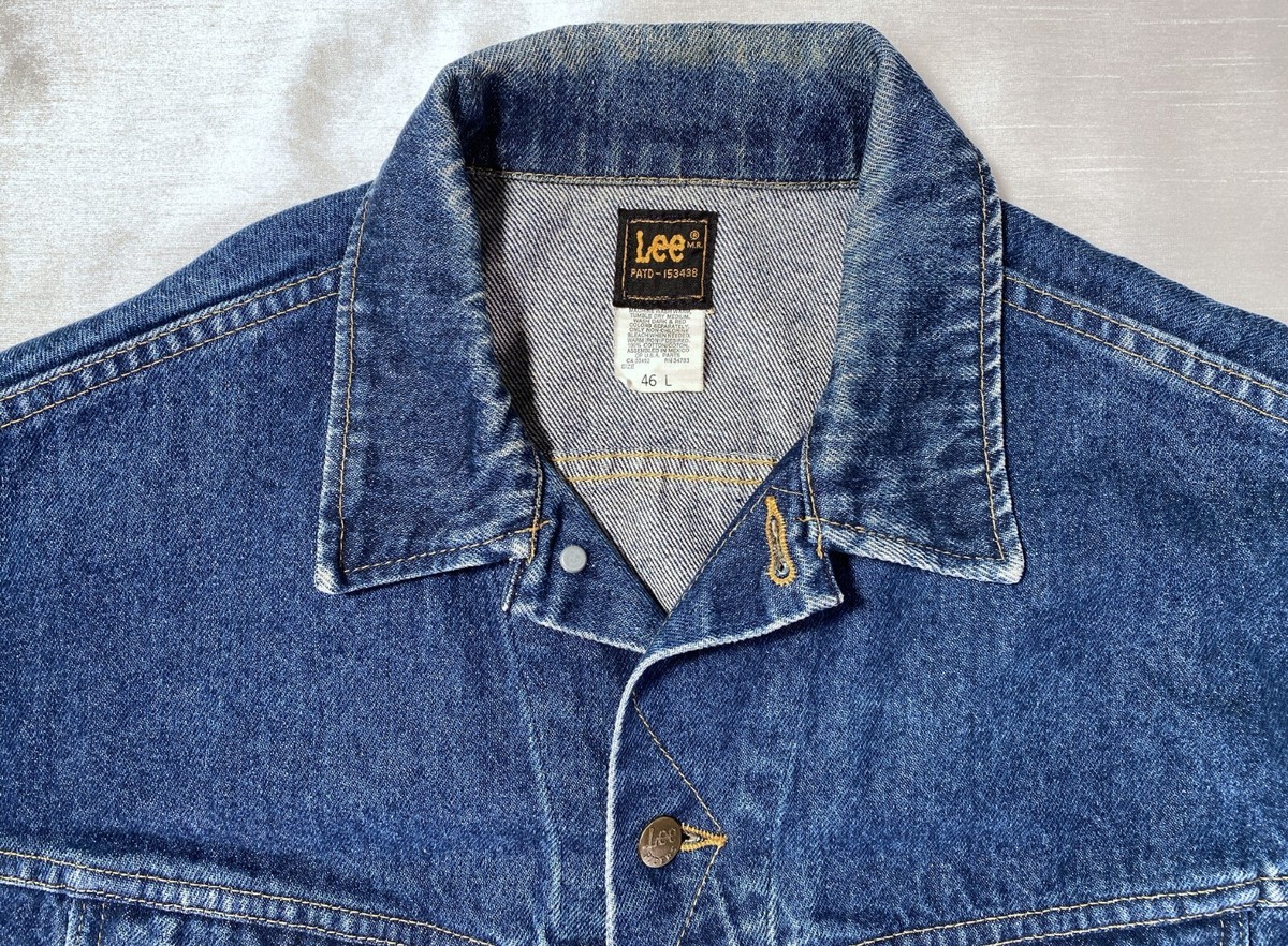Vintage 1980s Lee PATD-153438 Medium Wash Denim Western