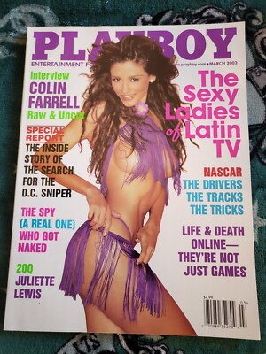 Playboy Magazine March 2003 (772) Pennelope Jimenez POSTER Juliette Lewis