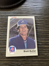 1983 Fleer Atlanta Braves Baseball Card #132 Brett Butler
