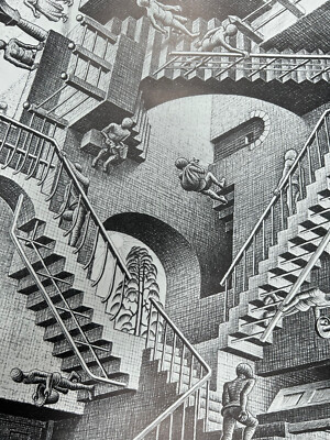 Yves DECAMPS 原画 Rare Archival M.C. Escher Comicon Event Relativity San Diego