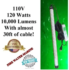 110v MAXX LED GREEN UNDERWATER SUBMERSIBLE NIGHT FISHING LIGHT CRAPPIE DOCK PIER