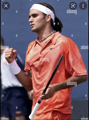 Nike Roger Federer RF 2001 US Open Basel Paris Tennis Polo Shirt