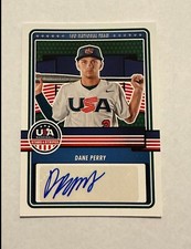 2023 USA Stars & Stripes Dane Perry 15U National Team Signatures Auto #15U-DP