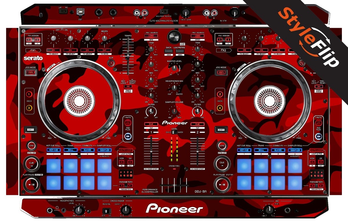 Pioneer DDJ-SR Skin | Camo Red | Protective Decal | StyleFlip