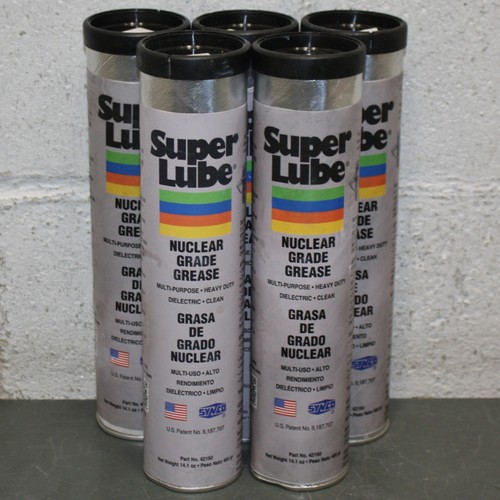 (5) Super Lube Nuclear Grade Grease 42150, 14.1 oz Cartridge, NLGI 2, High Temp