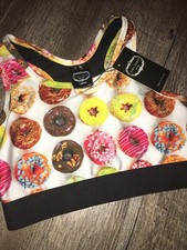 Zara Terez ZT Performance Apparel Donuts Sports Bra Top Big Girls Size L NWT 