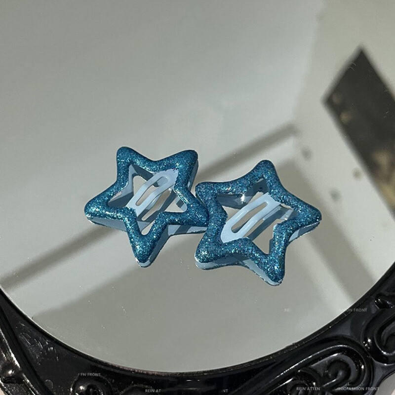 Zwei Kleider Modischer Haarschmuck Für Damen Glitzerndes Pentagramm /