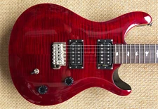 PRS SE CE24 Electric Guitar Black Cherry Bolt-On, Maple Top & Neck, Mahogany Bag