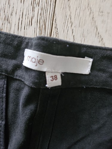 Maje Black Suede Shorts Women's Size 38 - Bild 3 von 9