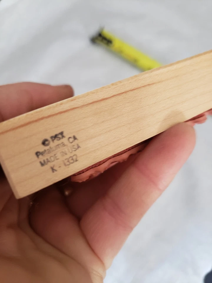 PSX K-1332 Hermoso sello detallado Ángel de goma montado en madera Foto 3 de 3