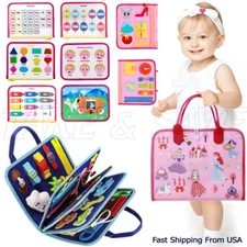 Busy Board, Montessori Sensory Toys for Toddlers 1 2 3 4 Year Old Boys Girls