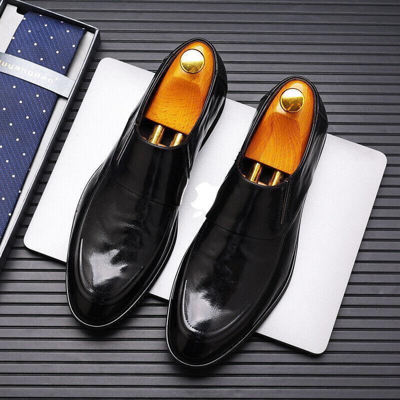 SAOLA Abito da lavoro britannico retrò da uomo scarpe comode formali da lavoro pump pump pull on