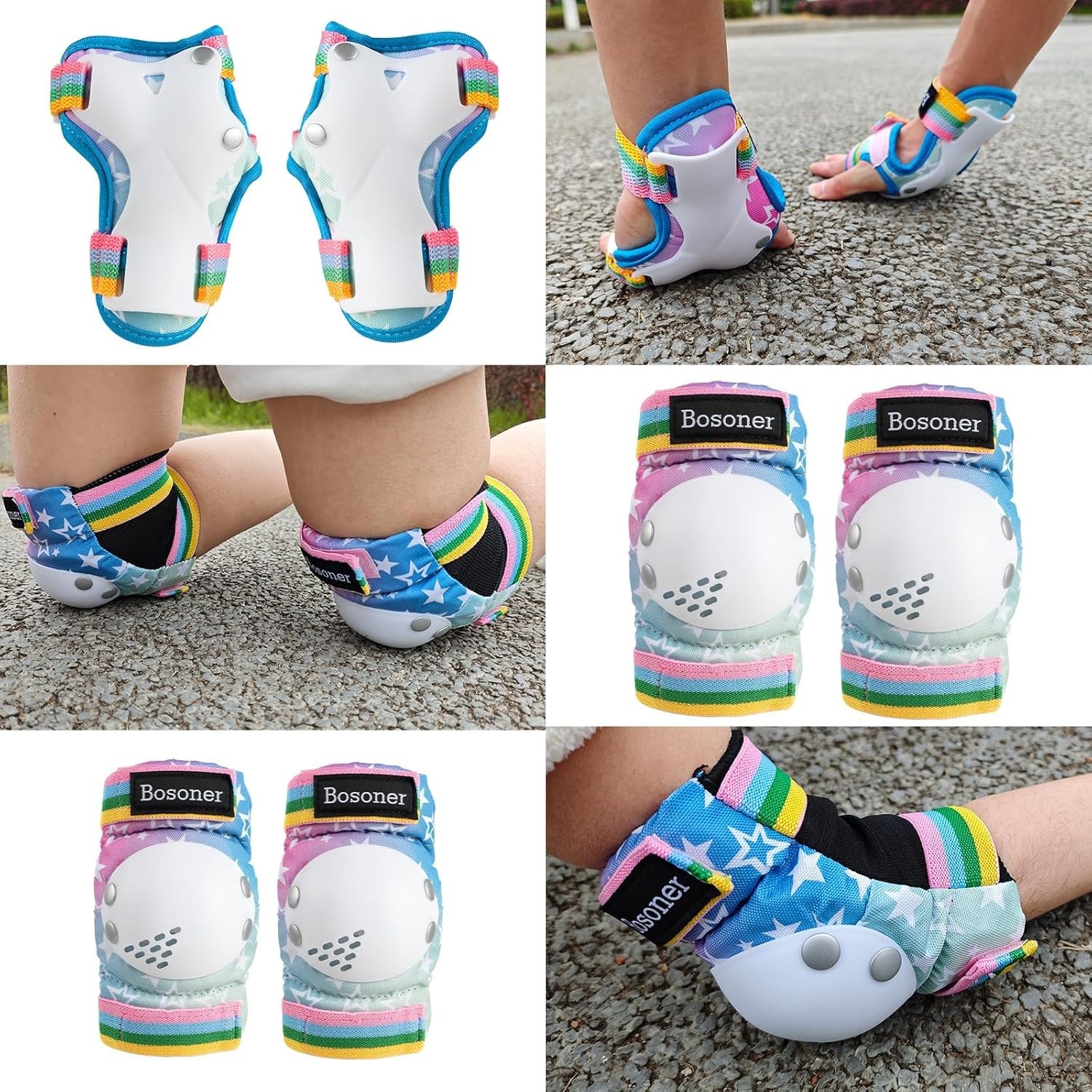 Kids/Youth Knee Pad Elbow Pads for Roller Skates Cycling BMX Bike Skateboard ...