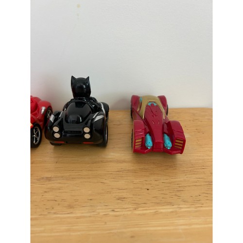 Marvel Super Hero Veicolo Set di 4 Iron Man Spider Man Black Panther - Foto 6 di 9