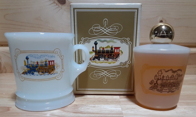 Vintage Avon Iron Horse Shaving Mug and Cologne Set, New in Box