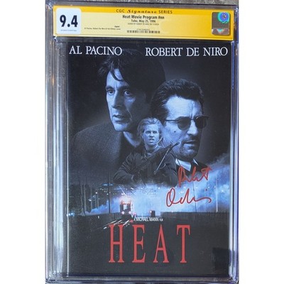 Heat Movie Program #nn__CGC 9.4 SS__Signed by Robert De Niro