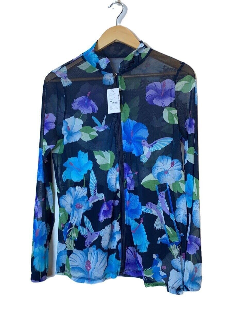 ALTRA LEONARD Altro Sport Giacca Trasparente 38 Poliestere Navy Floreale 0558603
