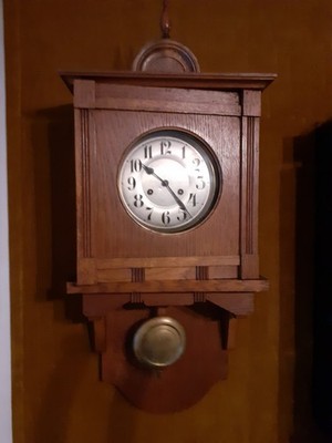 Regulator Wanduhr Freischwinger Junghans  Antiquität um 1920