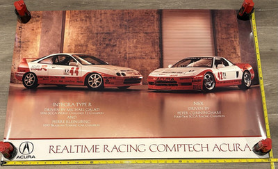 Acura Realtime Racing Comptech Integra Type R & NSX Racing Poster