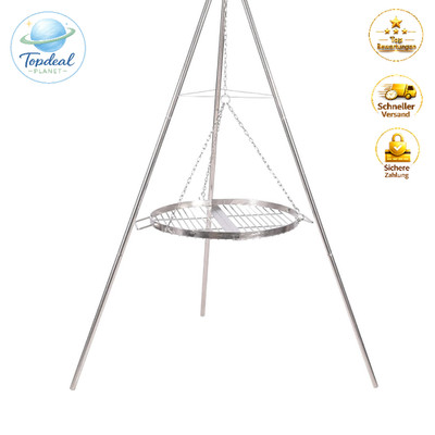 Schwenkgrill Edelstahl mit Grillrost Tragetasche für BBQ Camping Outdoor