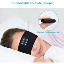 Sleep Mask Bluetooth Sleeping Headphones Headband Thin Soft Elastic Comfortable