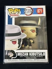 NEW FUNKO POP ANIMATION 871 DEMON SLAYER MUZAN KIBUTSUJI FIGURE W/ PROTECTOR