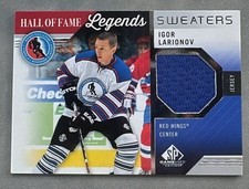 2021-22 Sp game used hall of fame sweaters Igor Larionov #HOF-IL