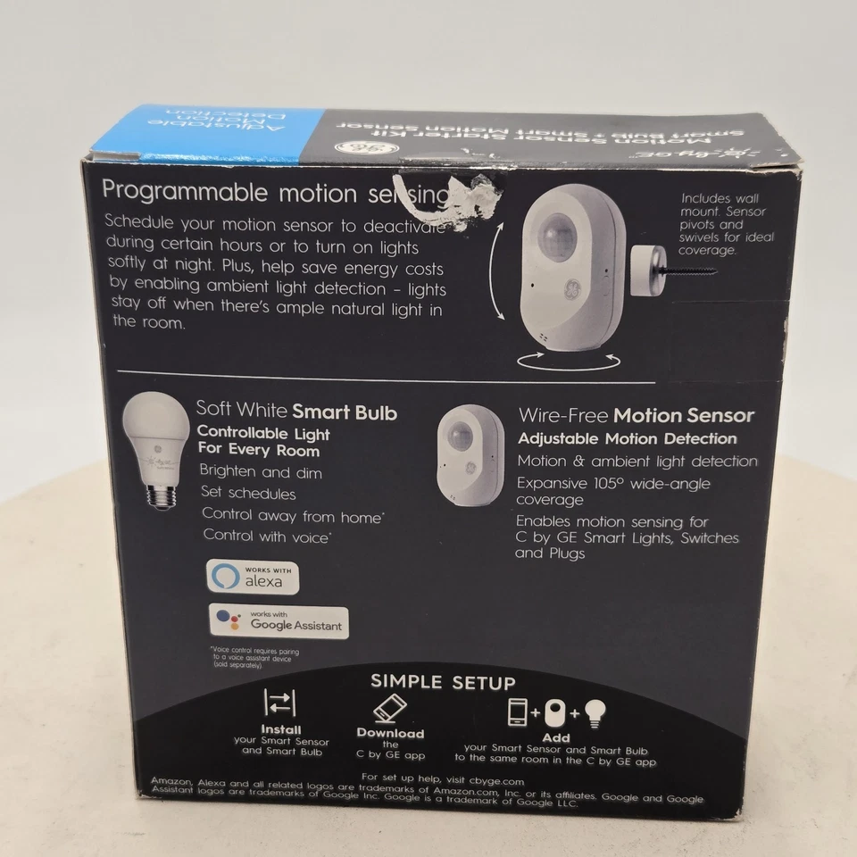GE Motion Sensor Kit Smart Bulb + Smart Motion Sensor Battery Powered - Image 3 of 4