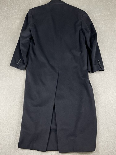 Neiman Marcus Loro Piana 100% Cashmere Coat Black Men's 38 SHT Double Breasted - Picture 18 of 19