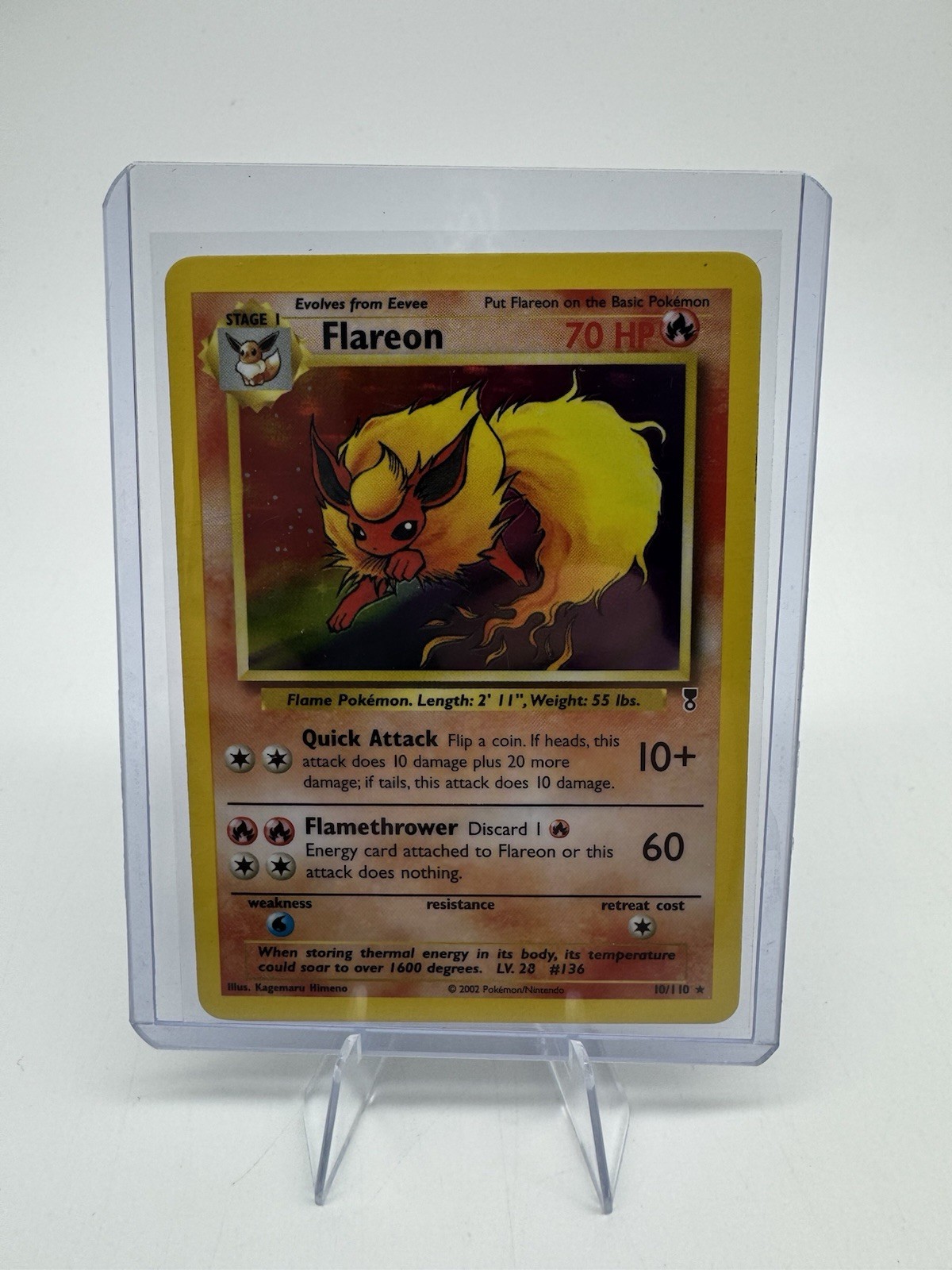 Flareon 10/110 Holo Rare Legendary Collection Pokemon TCG NM