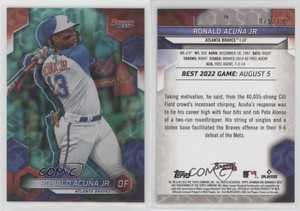 2023 Bowman's Best Aqua Lava Refractor /199 Ronald Acuna Jr Ronald Acuña Jr #18