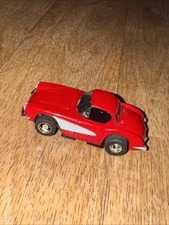TYCO HO SCALE SLOT CAR RED 1960 CHEVY CORVETTE BENCH Run