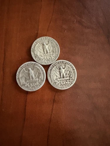 Random Years Washington Quarter; 90% Constitutional Silver