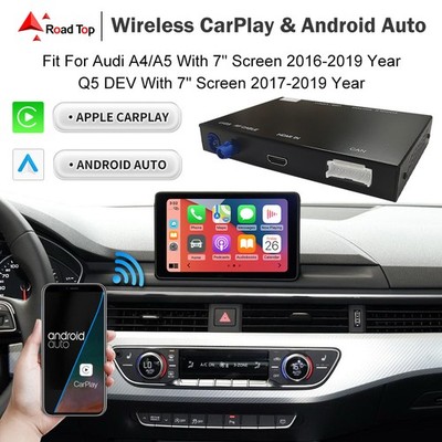 Wireless CarPlay Android Auto MirrorLink für Audi A4 A5 Q5 mit 7' FactoryScreen