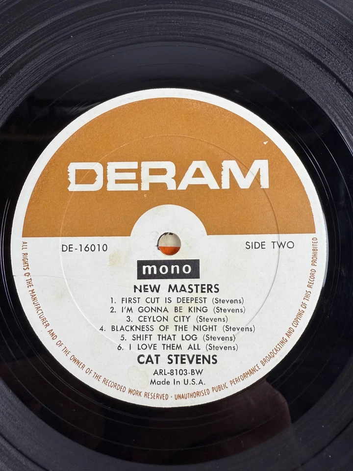 🏷️ Cat Stevens New Masters 1967 Mono LP Deram DE-16010 Original U.S. Pressing - Image 4 of 4