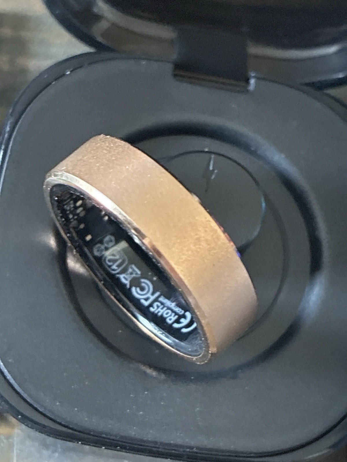 Smart Ring Size 12 Fitness Sleep Tracker Bluetooth Waterproof w/ Case