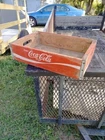 Vintage OLD ENJOY COKE COCA COLA Wooden Soda Pop Crate Carrier Wood Chattanogga