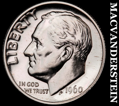 1960 Roosevelt Dime- Silver Choice Gem Proof Luster No Reserve #i5656