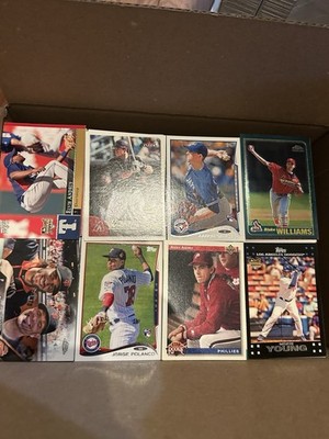 Medium Sized Box Sports MLB NFL  NBA Cards Mixed Years, Rookies 2500+ cards!