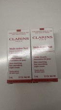 "NEW" 2pcs CLARINS PARIS Multi-Active Nuit Skin line smoothing night cream 5mL