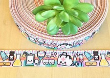 7/8" 1 YD Healthcare Hero Ribbon Nurse Doctor CMA Scrubs Stethoscope Teeth